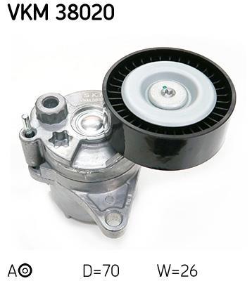 Rolo tensor da correia trapezoidal estriada SKF ref. VKM 38020